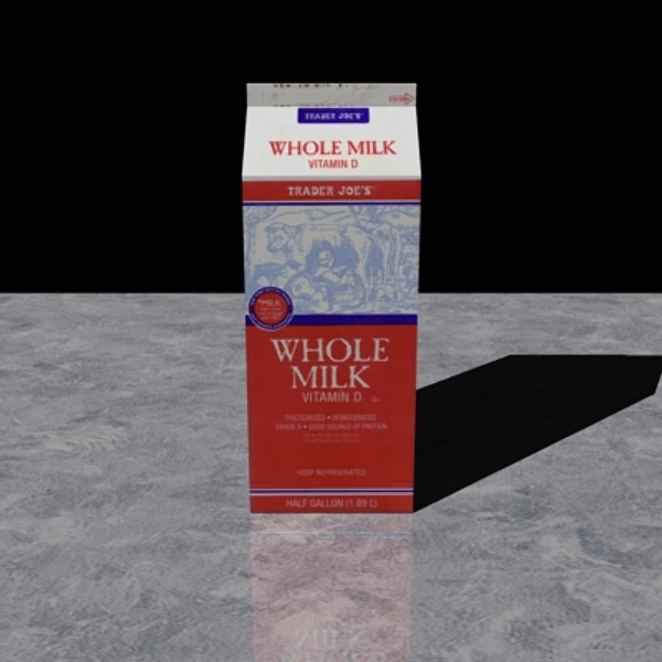 3d model milk carton - Milk Carton by mostlysquare