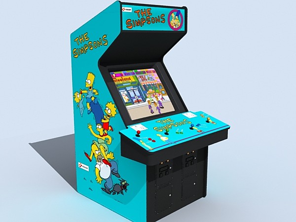 3ds max simpsons arcade - simpsons arcade by monkeyodoom