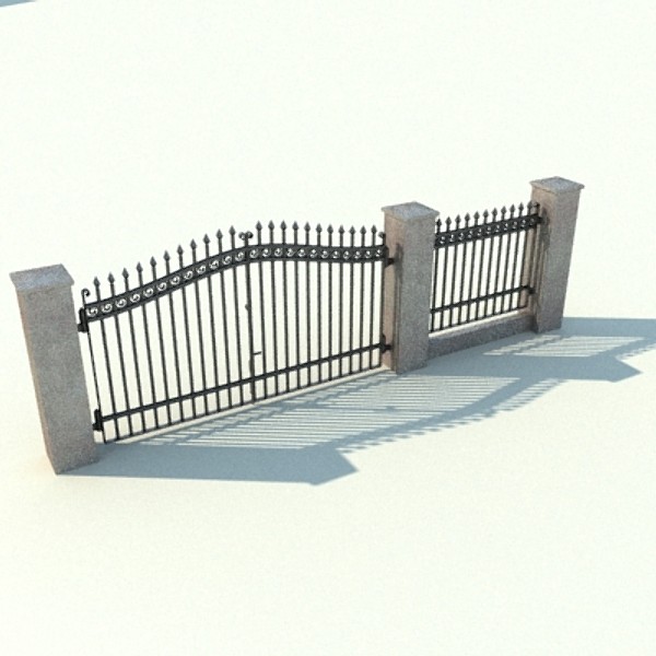 3d model driveway gate - gate.zip by Peter Zk