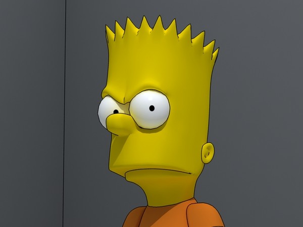 3ds max bart simpson - Bart Simpson by fabelar