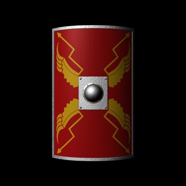3d roman legionary shield - Roman Legionary Shield by mostlysquare
