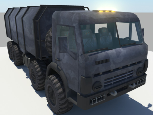 truck russian 3d 3ds - Kamaz 4330 by Ruski_xx