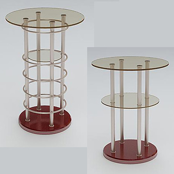 free phone table 3d model - Telephone Table_ab by sabah_au