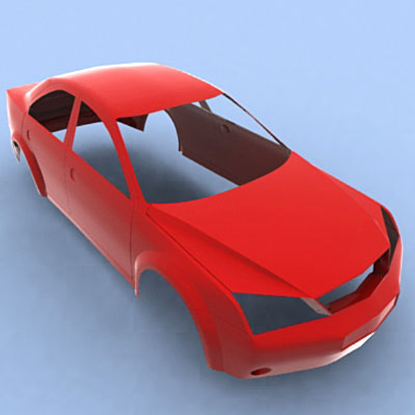 3d modern car body - Car body by QLEE