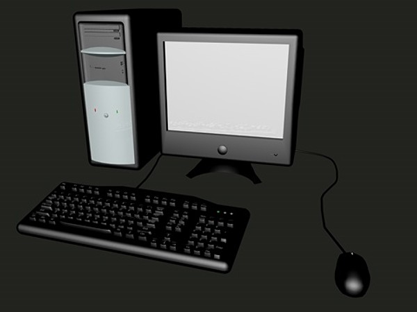 cinema4d desktop computer - compter set.c4d by Doolodes