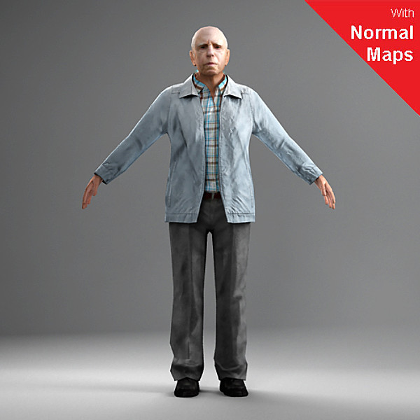 3d fbx axyz rigged characters - CMan0026-FBX by axyzdesign