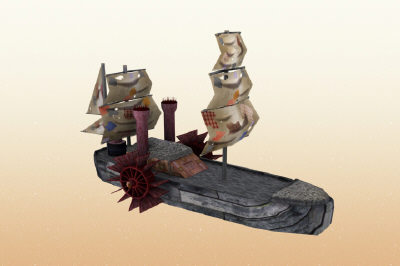 steamship fantasy steampunk 3d model - steamshipzip.zip by FederalSt3d