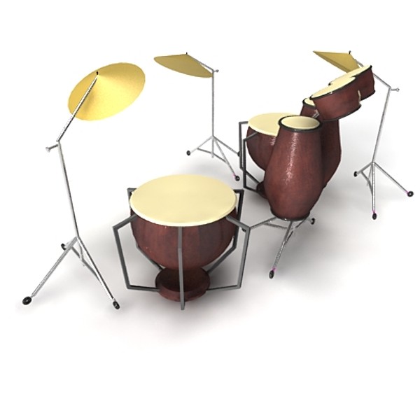 max drum set percussion - Drum Set - High Quality 3d product model by virtualciti