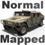 low-poly hmmwv normal mapping 3d model
