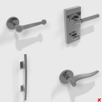 door knob 3d model - Door knob004.ZIP... by Fworx