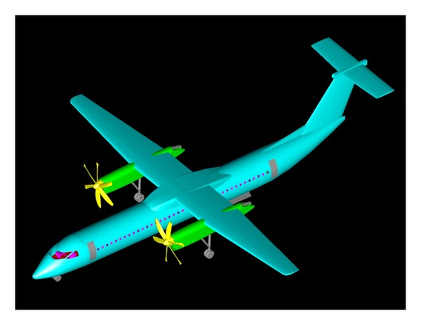 q400 aircraft iges dwg - Q400 Aircraft(rev) .dwg or .iges or .3dm by RodgerSaintJohn