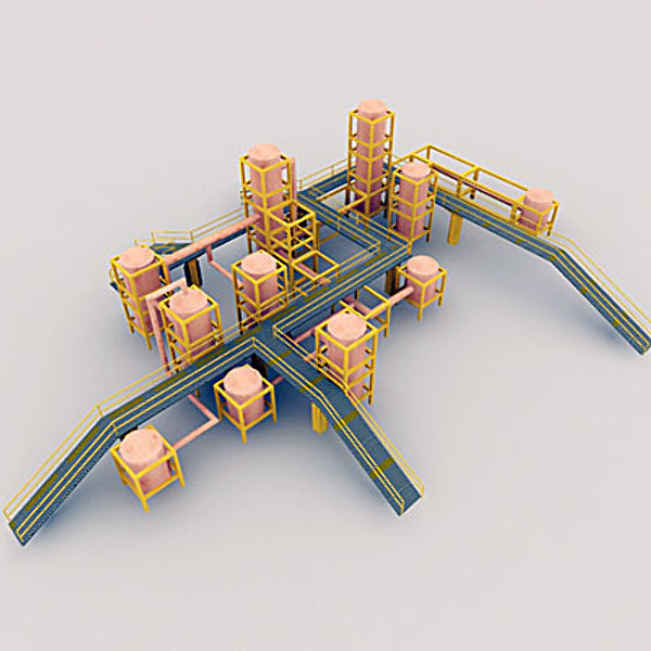 3ds max industrial element tanks - Industrial elements by QLEE