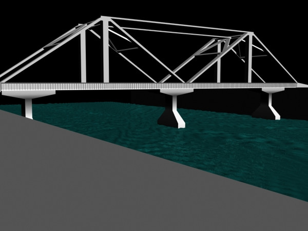 maya steel bridge - Steel Bridge by 25leonard25