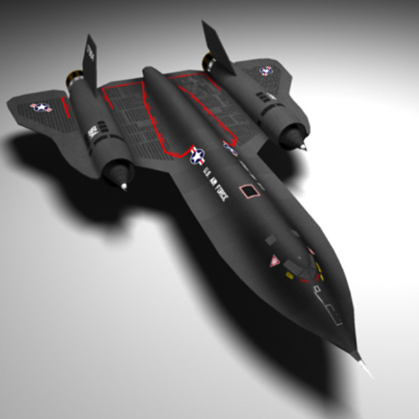 3d model sr-71 blackbird - SR-71 Blackbird by My3DGuy