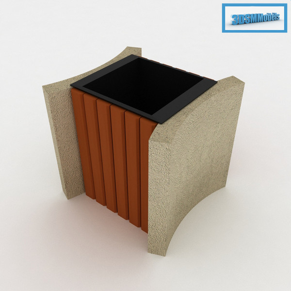 dustbin 3d max - dustbin by 3D Graphics