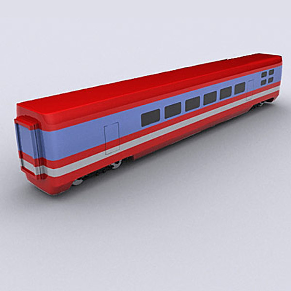 wagon passanger 3d 3ds - Passanger wagon II by QLEE