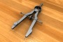 3d model of drafting compass