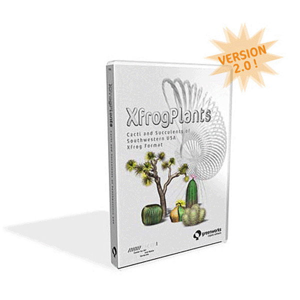 usa southwest plants dvd 3ds - XfrogPlants Cactii and Succulents DVD (Southwest USA) by xfrog