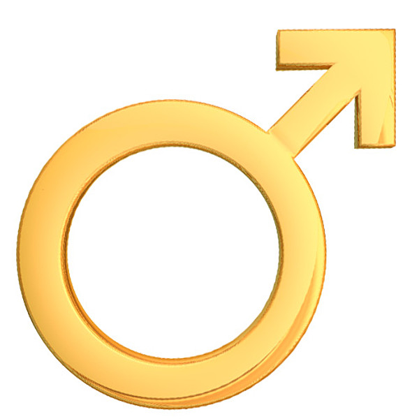 3d male symbol - Male Symbol by NesAn Studio