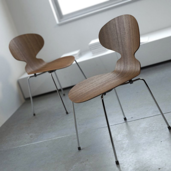 chair 3101 seat 3ds - Arne Jacobsen Ant Chair by BBB3viz