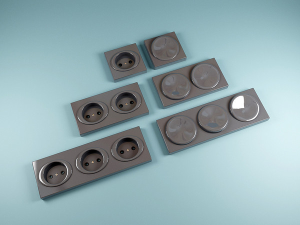 3d model sockets and - Rozetki_vykluchateli_1.rar by kupfer