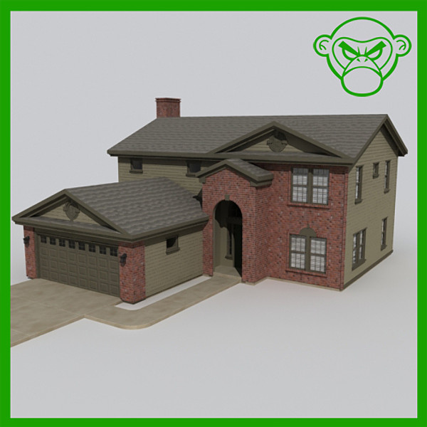 house 22 3d model - house_22 by monkeyodoom