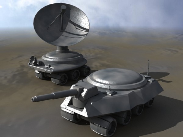 tank robotic 3d 3ds - Robot Tanks... by Infinite3dfx