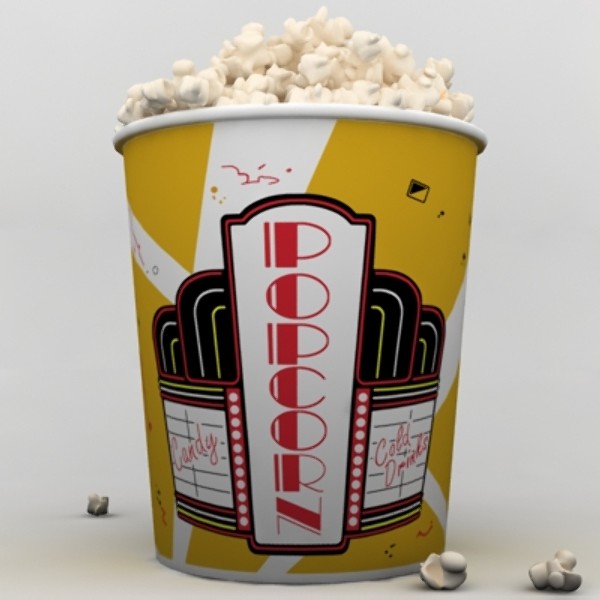 3d pop corns model - Popcorns 02... by coboide