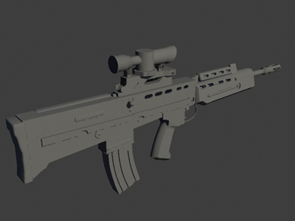 l85a1 rifle 3d x - L85A1 by SuIXo