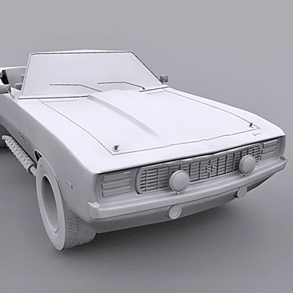 custom camaro 3ds - Chevy Camaro custom (3ds) by QLEE