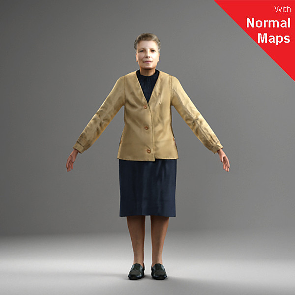 axyz metropoly rigged 3d model - CWom0029-FBX by axyzdesign