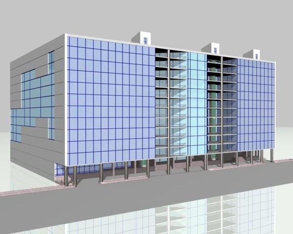shopping complex 3d 3ds - Shopping Complex_SC03 by sabah_au