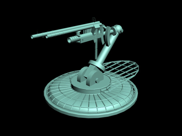 3d turret model - turret.max by Jesse Hagerman