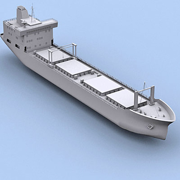 cargo ship transport nuclear 3d 3ds - Nuclear Waste Transport Vesssel by QLEE