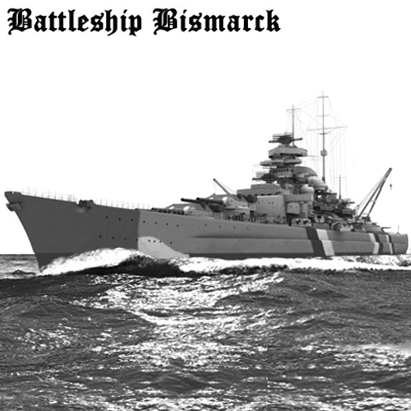 bismarck german battleship 3d model - Battleship Bismarck by NURMS