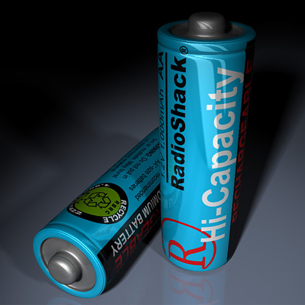 3d battery radioshack model - Battery RadioShack by NesAn Studio