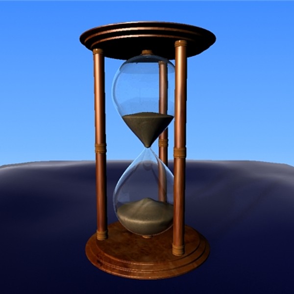 free max mode photorealistic hourglass - Photorealistic Hour glass by parkmike