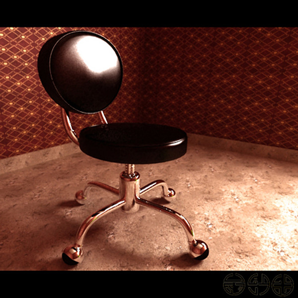 deskchair leather chair 3d max - krsy.max by Tareksakkal