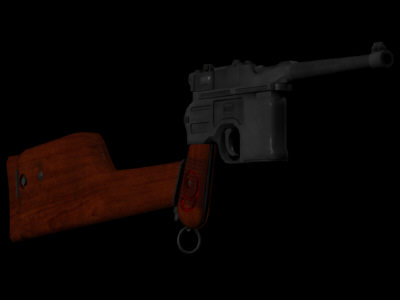 3d mauser red gun model - Mauser_RedNine.obj by fishzombie