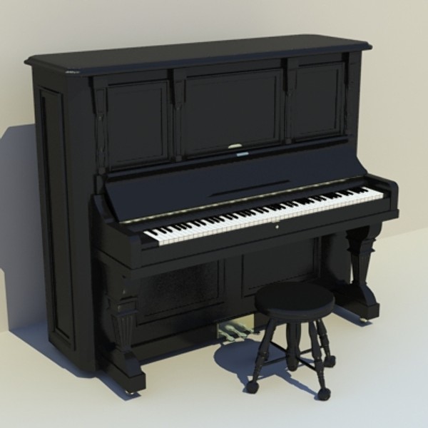 antique piano 3ds - piano_3DS.zip by savitch