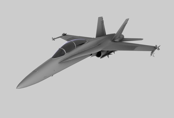3ds f18 fighter - F18 Fighter Plane by MattTrout