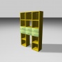 3d model bookcase