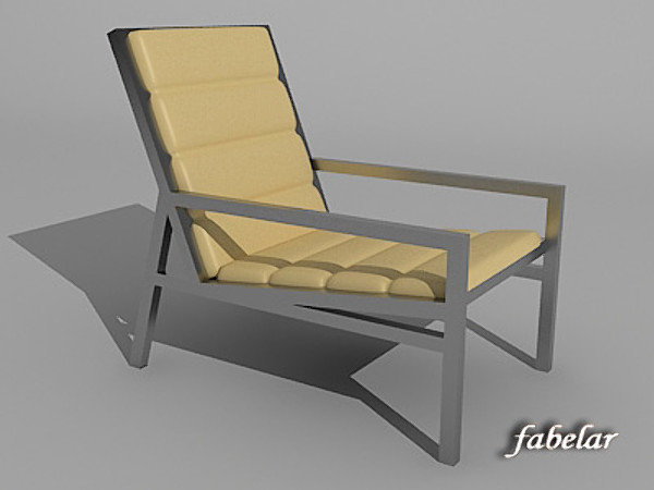 3d model of steel chair - Chair2 by fabelar