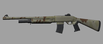 obj midpoly benelli tactical nova - Benelli Nova Tactical midpoly by nuvanda