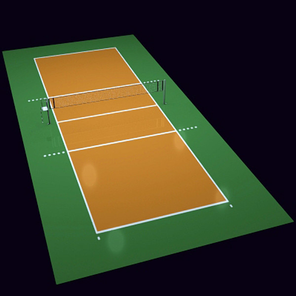 c4d volleyball court - Volleyball Court by scripter