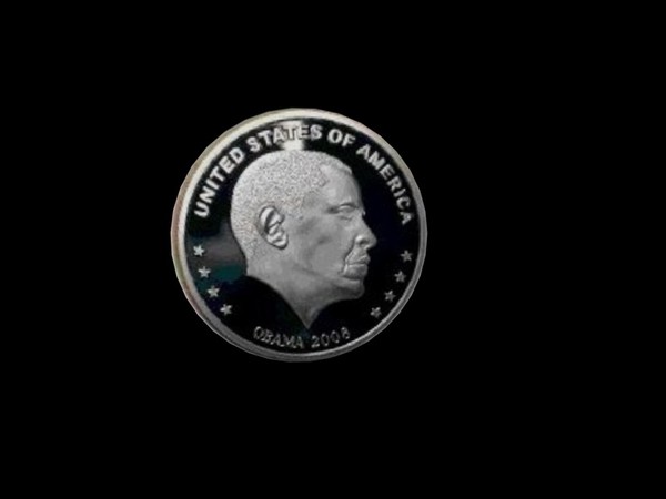 obama coin 3d c4d - obama coin.c4d by Cloudie
