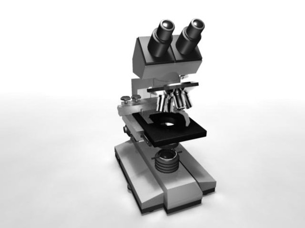 microscope 3d obj - Microsope. by My3DGuy