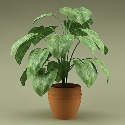 3dsmax plant flowerpot max8 - plant_0006 by stei