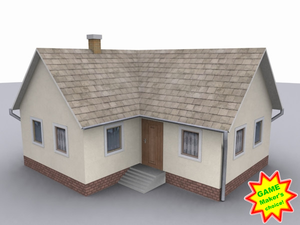family 3d max - house_lowpoly09finished.max by Animuss