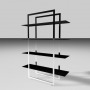 3d bookcase model